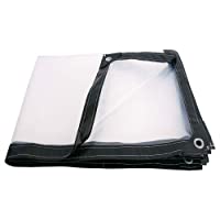 Tarpaulin Poncho Grueso Transparente- Lona Impermeable de plástico a Prueba de Lluvia- toldo de Invernadero para Plantas…